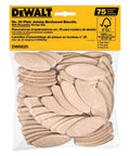 Heavy Duty Number 20 Joiner Biscuits For Rock Solid Woodworking Connections Crafted From Top Tier American Beechwood With Cross Grains in a resealable bag