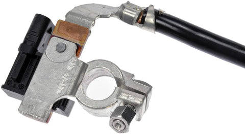 Direct Swap Intelligent Battery Sensor For Bmw Mini Cars Featuring Rock Solid Oem Build, showing metallic sensor with wiring.