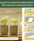 Indoor Garden Mini Planter With Trellis Self Watering System For Climbing Vegetables And Herbs Countertop Planter Box 2 Pack