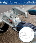 Installed Two Pack Locking Hitch Pins With Anti Lost Rope Ring For Secure Trailer Towing, Heavy Duty Trailer Pin Set
