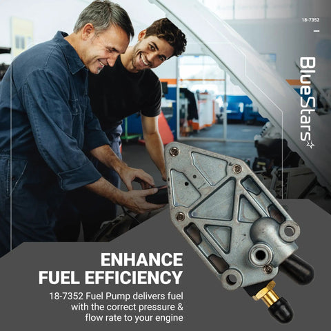 Fuel Pump With Gasket For Outboard Boat Motors 20-140 HP 18-7352 Replacement Fits Johnson Evinrude And Sierra Marine Replaces 388268 385781 433390 Durable Precision Fuel Transfer For Consistent Flow And Smooth Acceleration