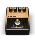 JCM800 Inspired Overdrive Distortion Guitar Pedal With Gain Sensitivity And Tone Controls Black And Gold Finish Top View