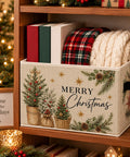 Kick Clutter To The Curb With This Foldable Christmas Tree Storage Bin That Squashes Flat to store books and blankets.