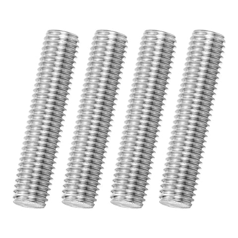 Four Pack M12x55mm Fully Threaded Rod 316 Stainless Steel Right Hand All Thread Screw Studs For Furniture Assembly Fastening And Built Tough