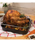 V Shaped Roasting Rack For Even Cooking And Juicy Results Chrome Plated Steel Elevates Meat Poultry And Vegetables