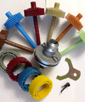Speedometer Gear Kit For 700R4 And BOP TH350 With 2 Inch Housing Includes 34 To 39 Tooth Driven Gears And 15 To 19 Tooth Drive Gears Seals Retainer Clip Drop In OEM Grade Replacement