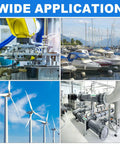 Wide application of heavy duty needle roller bearings in robotics, marine, wind turbines, and industrial equipment.