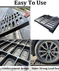 Heavy Duty Outdoor Trench Drainage Kit With 304 Stainless Steel Channel Drain For Driveways Paths Lawns And Courtyards Built To Move Water Fast And Keep Debris From Clogging, showing easy installation features and reinforced design.