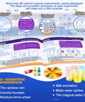 Hands On Science Lab Kit For Kids With 80 Experiments And Scientist Costume Role Play STEM Educational Tools For Boys And Girls Aged 6 7 8 9 Fun Birthday Gift And Interactive Science Toys guidebook and tools