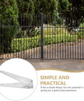Heavy Duty Galvanized Iron Door Hinge With Wear Resistant Protective Coating Slotted Bearing For Outdoor Use On Garden Gates