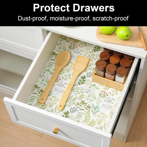 Dead Simple Waterproof Shelf And Drawer Liners For Kitchen Cabinets And Pantry Non Adhesive Oil Resistant Easy Rinse Anti Slip Cabinet Mats Top Grade Pick For Busy Homes