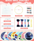 DIY Punch Needle Kit For Beginners With Elk Pattern, All In One Embroidery Set With Hoop, Colorful Yarn, Punch Needle Pen