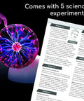 Plasma Ball Essential STEM Tool For Curious Minds A 5 Inch Glass Sphere With An Awesome Interactive Electric Light Show Learn Electricity Matter And Energy Through A Sound Activated High Voltage Neon Glow. 5-inch glass sphere with experiment sheet and finger touch