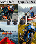 Beefy Neoprene Well Nuts Kit With Stainless Steel Screws, used for motorcycles, kayaks, marine windshields, outdoor versatility