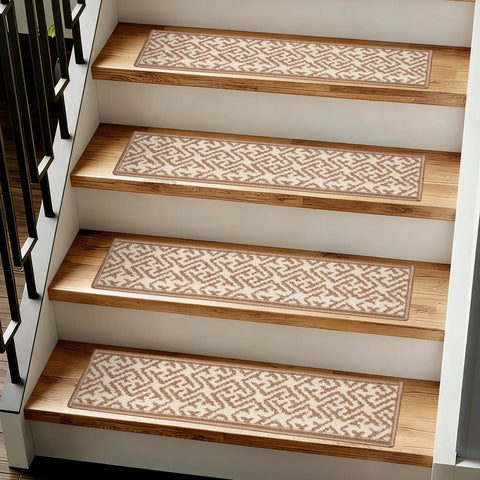Non Slip Stair Treads Tape Set Of 15 7 By 30 Inches For Indoor Outdoor Steps Elder Safe Grippy Strips Waterproof Odorless PVC Free