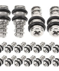 20 Pack Silver Shelf Pins And Pegs, Heavy Duty Self Tapping Shelf Supports For Cabinets, Closets, And Shoe Racks
