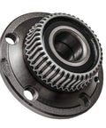 Rear 2-Piece Wheel Bearing Hubs Assembly Replacement For Volkswagen Jetta Beetle Golf City And Audi TT Two Wheel Bearing And Hub Assembly Kit Fits 1998-2010 VW Golf Jetta Beetle showing a close-up of the hub with a 5-bolt pattern and tone ring ABS.