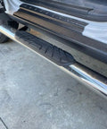 Side view of Trail Armor Rocker Panel Cover for Dodge Ram 1500 Classic Crew Cab 2009-2018 showing under door protection
