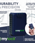 Tough As Nails Waterproof Gps Tracker For Your Daily Driver Or Big Rig, equipped with super strong magnet, 2.5x3.5 inches, rugged build.