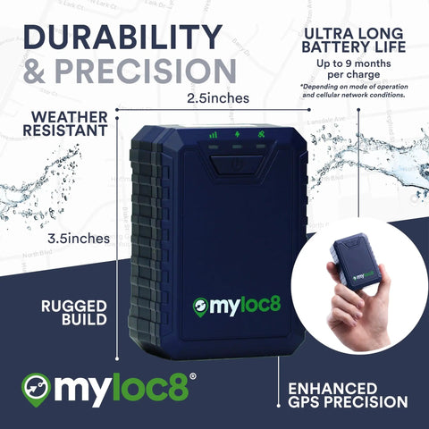 Tough As Nails Waterproof Gps Tracker For Your Daily Driver Or Big Rig, equipped with super strong magnet, 2.5x3.5 inches, rugged build.