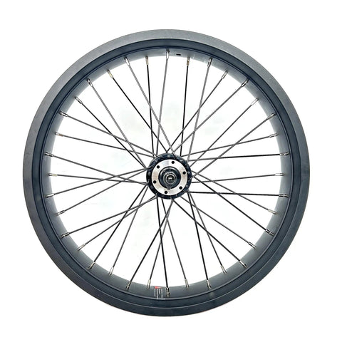 Beefy Front Fat Bike Wheel Set 20x4.0 Bolt On Rim For Snow Riding, 20 Inch Double Wall Aluminum Wheel With Dual Bearing Hub