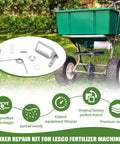 Spreader Agitator Kit for 80lb Lesco Spreaders, Fits Models 101186, 091186, 705699, 092807, Includes Actuator and Snap Ring