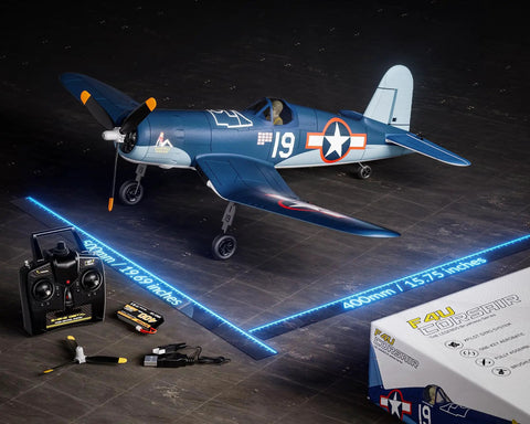 Rad Warbird RC Airplane With 6 Axis Gyro Stabilization One Key Aerobatics 4CH Brushless Motor Ready To Fly 500mm Wingspan