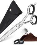 Pro Grade Hair Cutting Scissors 4.5 Inch Ultra Sharp Thin Blades 440C Steel for Maximum Precision for Women and Men Lightweight Barber Shears with accessories