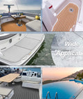 EVA Foam Boat Decking With 3M Self Adhesive Backing Faux Teak Marine Flooring Non Slip Pad for yacht, kayak, pool, and RV use