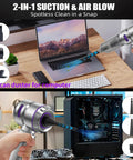 Cordless Car Vacuum Cleaner With 22000 Pa High Power Suction 4 In 1 Multi Function Handheld Vacuum in use on electronics