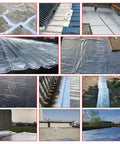 Battle Ready Aluminum Roof Repair Tape Heavy Duty Self Adhesive Waterproof Shingle Sealant Strip applied on various flat roofs.