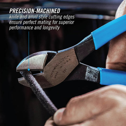 Diagonal Cutting Pliers 7 Inch Professional Side Cutters For Wire Cutting Made In USA With High Carbon Steel cutting cable