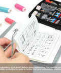 All In One Hand Embroidery Book Kit For Adults And DIY Craft Lovers 106 Illustrated Stitch Patterns guide with open toolkit