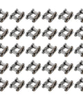 Buy This 95mm Pitch ANSI #35 Roller Chain Master Link Set With Heavy Duty Manganese Steel displayed in 30 pieces for repairs.