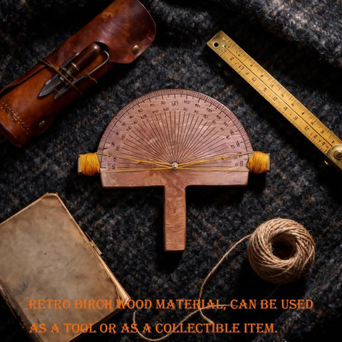 Heavy Duty Birch Wood Precision Angle Finder With Dead On Degree Measurements Quick Miter Setup And Spot On Carpenter Welder Diy Project Alignment Tools Solid placed on a textured background.
