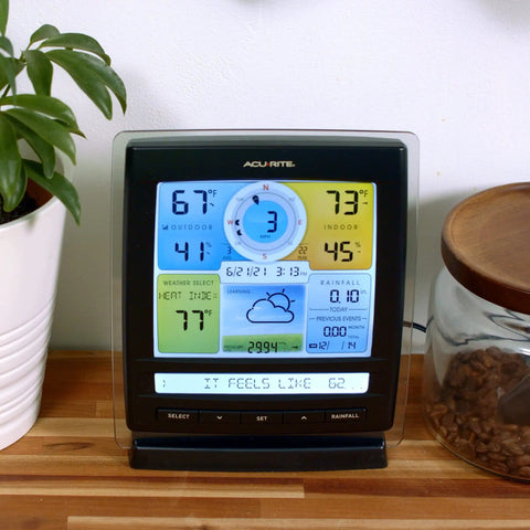All In One Indoor Outdoor Wireless Weather Station With Temperature And Humidity, Wind Speed And Direction, Rainfall, Digital Display