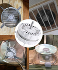 Attic Fan Motor Replacement Kit For 2000 Series Attic Vent Fans, Includes Replacement Motor, White Power Unit, Support Brackets
