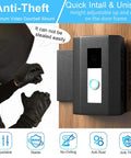 All Metal Anti Theft Doorbell Mount No Drill Needed Sturdy Bracket Protects Your Doorbell From Theft Motion Sensor Compatible With Ring And Other Video Doorbells For Home Rentals Office And Apartment Use