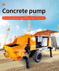 Heavy Duty Portable Concrete Pump Hydraulic Cement And Mortar Line Machine providing reliable output on construction site.