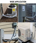 Flexible Non Metallic Liquid Tight Electrical Conduit Kit One And A Half Inch Twenty Five Feet installed on HVAC units