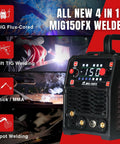 Beast 3 In 1 MIG Welder With Lift TIG And Spot, Flux Core And MMA, 150A Output, 120V Portable IGBT Inverter displayed front view