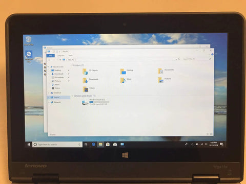 Slick Compact Business Laptop Packing A Snappy Intel N2940 Quad Core Processor And Smooth Multitasking Speeds On A Fresh 11 Point 6 Inch Anti Glare Screen displaying file system.