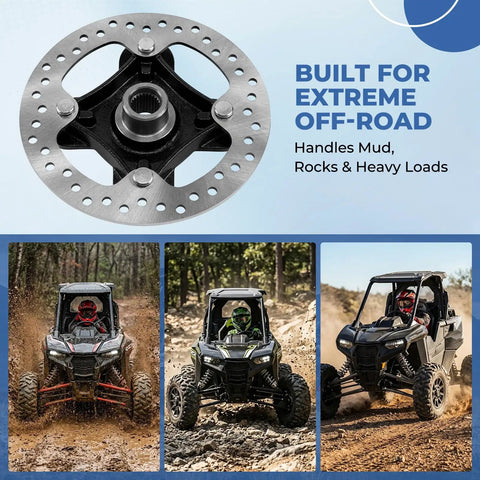 Durable Front And Rear Wheel Hub Assembly Kit With Bearings Built Tough For Polaris RZR XP 1000 XP4 2014 To 2023 And RS1 Models Smashes Dirt Trails Without Throwing A Fit