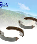 Centric Premium rear drum brake shoe set, 3 pieces, for select 2009–2013 Chevrolet Silverado and GMC Sierra 1500