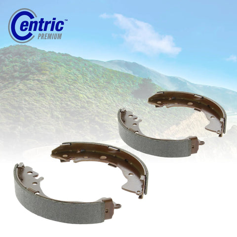 Centric Premium rear drum brake shoe set, 3 pieces, for select 2009–2013 Chevrolet Silverado and GMC Sierra 1500
