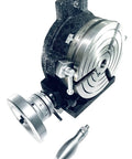6 Inch Rotary Table With 3 Slots And Steel Dividing Plates, Operation Manual Included, Pro Grade Precision