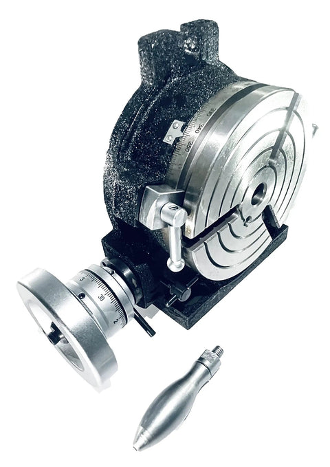 6 Inch Rotary Table With 3 Slots And Steel Dividing Plates, Operation Manual Included, Pro Grade Precision