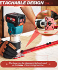Pro Grade 4 In 1 Router Milling Groove Bracket For Woodworking shown with detachable aluminum base in use.