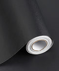 Ultra Slick Black Peel And Stick Wallpaper Self Adhesive Vinyl For Walls, Furniture And Countertops, Waterproof And Removable, Easy Install