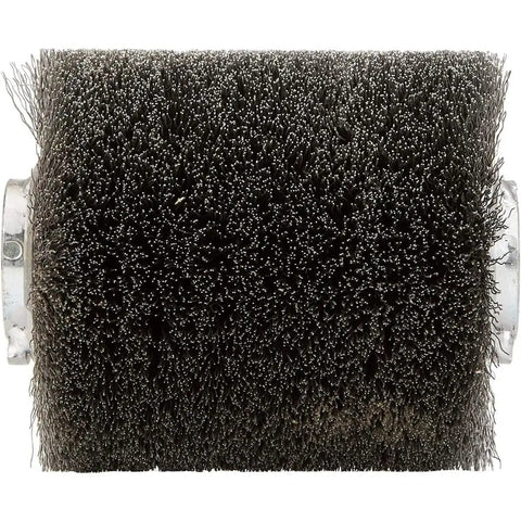 Heavy Duty Wire Brush Wheel For 9741 Wheel Sander, close-up view showing bristles, for deburring and rust removal on wood and metal surfaces.